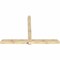 Ekena Millwork Eugene Rough Sawn Timber Gable Bracket, Douglas Fir, 108"W x 72"H x 6"D x 6"F, 16/12 Pitch GBW108X72X0606EUG00RDF - alternate 5